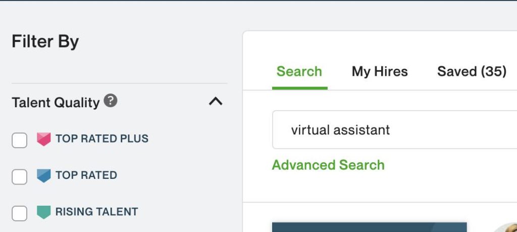 hiring a virtual assistant via UpWork